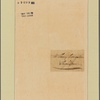 Letter to Henry Livingston Jr., Poughkeepsie