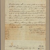Letter to Horatio Gates