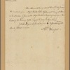 Letter to Gen. [Edward] Hand, Albany