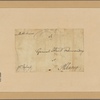 Letter to Gen. [Edward] Hand, Albany