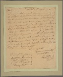 Letter to Col. William Russell and Captains B. Harrison, James Sullivan, James O'Hara and Henry Heth