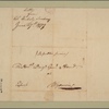 Letter to Gen. [Edward] Hand, Wyoming