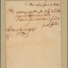 Letter to Dirck Brinkerhoff, New York