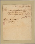 Letter to Dirck Brinkerhoff, New York
