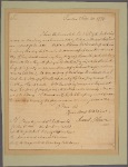Letter to Gen. [Philip] Schuyler, Albany
