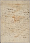 Letter to Gen. [Horatio] Gates