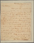 Letter to Elisha Boudinot, Newark