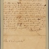 Letter to Peter V[an] B[rugh] Livingston