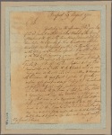 Letter to Gen. [William] Johnson [Camp at Great Carrying Place]