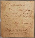 Letter to Gov. [William] Bradford