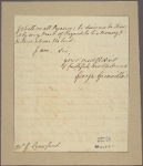 Letter to G. Crawford