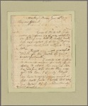 Letter to Gen. [Benjamin] Lincoln [New Jersey]