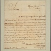 Letter to Sir William Pepperrell, Spring Gardens