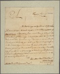 Letter to Sir William Pepperrell, Spring Gardens