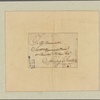 Letter to Sir William Pepperrell, Spring Gardens