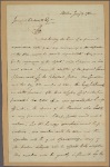 Letter to Jeremiah Wadsworth, Hartford