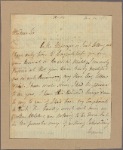 Letter to Gov. [John] Penn [Philadelphia]