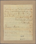 Letter to Gov. [John] Penn [Philadelphia]