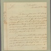 Letter to Joshua Wentworth