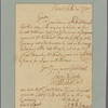 Letter to Leonard DeNeufville