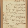 Letter to William Young, Philadelphia