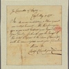 Letter to Gen. [John] Thomas, Plymouth