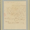 Letter to Major General Gates