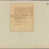 Letter to Thomas Prince, Boston