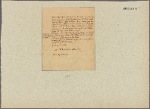 Letter to Thomas Prince, Boston