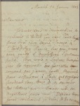 Letter to Antoine-Augustin Parmintier, Paris