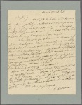 Letter to Lafayette Foster, Norwich