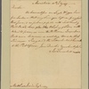 Letter to Matthew Irwin, Philadelphia