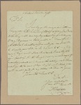 Letter to Col. Jeremiah Wadsworth, Agent to the French Army
