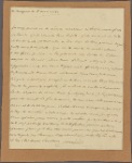 Letter to M. Berthier, Versailles