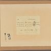 Letter to M. Berthier, Versailles