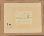 Letter to M. Berthier, Versailles
