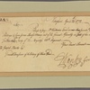 Letter to Joseph Clarke, Esq., General Treasurer of the Colony of Rhode Island