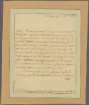 Letter to M. Boulaing, Paris