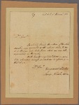Letter to Gen. [Edward] Hand, at Gen. Washington's Quarters