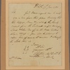 Letter to [John] Fisher, Fish Kill Landing