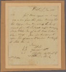 Letter to [John] Fisher, Fish Kill Landing