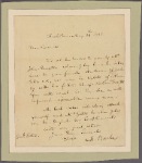 Letter to Gen. [Horatio] Gates