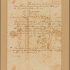 Letter to Col. [Jonathan] Trumbull