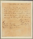Letter to John Thompson, Master of the transport Peggy & Sarah