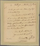 Letter to [Gen Edward Hand.]