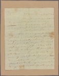 Letter to Col. Tench Tilghman