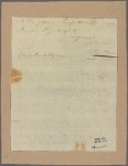 Letter to Col. Tench Tilghman