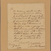 Letter to Col. [Charles] Pettit