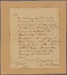 Letter to Col. [Charles] Pettit