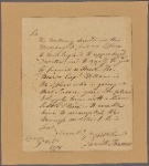 Letter to Col. [Charles] Pettit